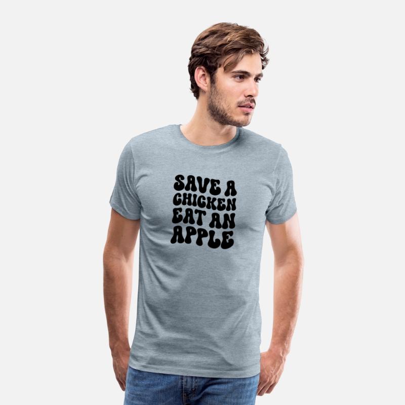 Save a chicken eat an apple