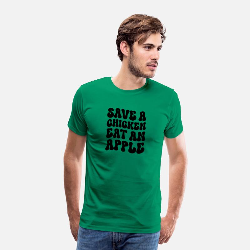Save a chicken eat an apple