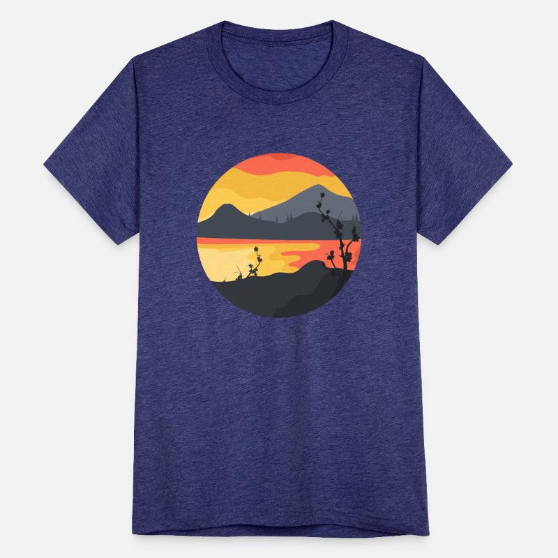 Serene Sunset Over Floral Shore