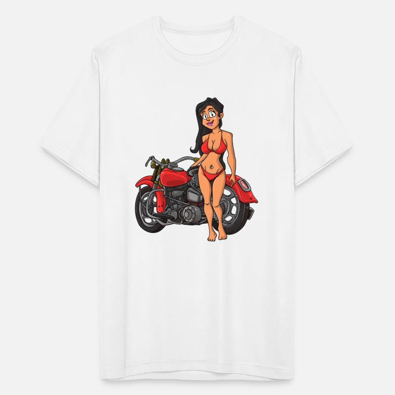 Sexy girl with motorcycle