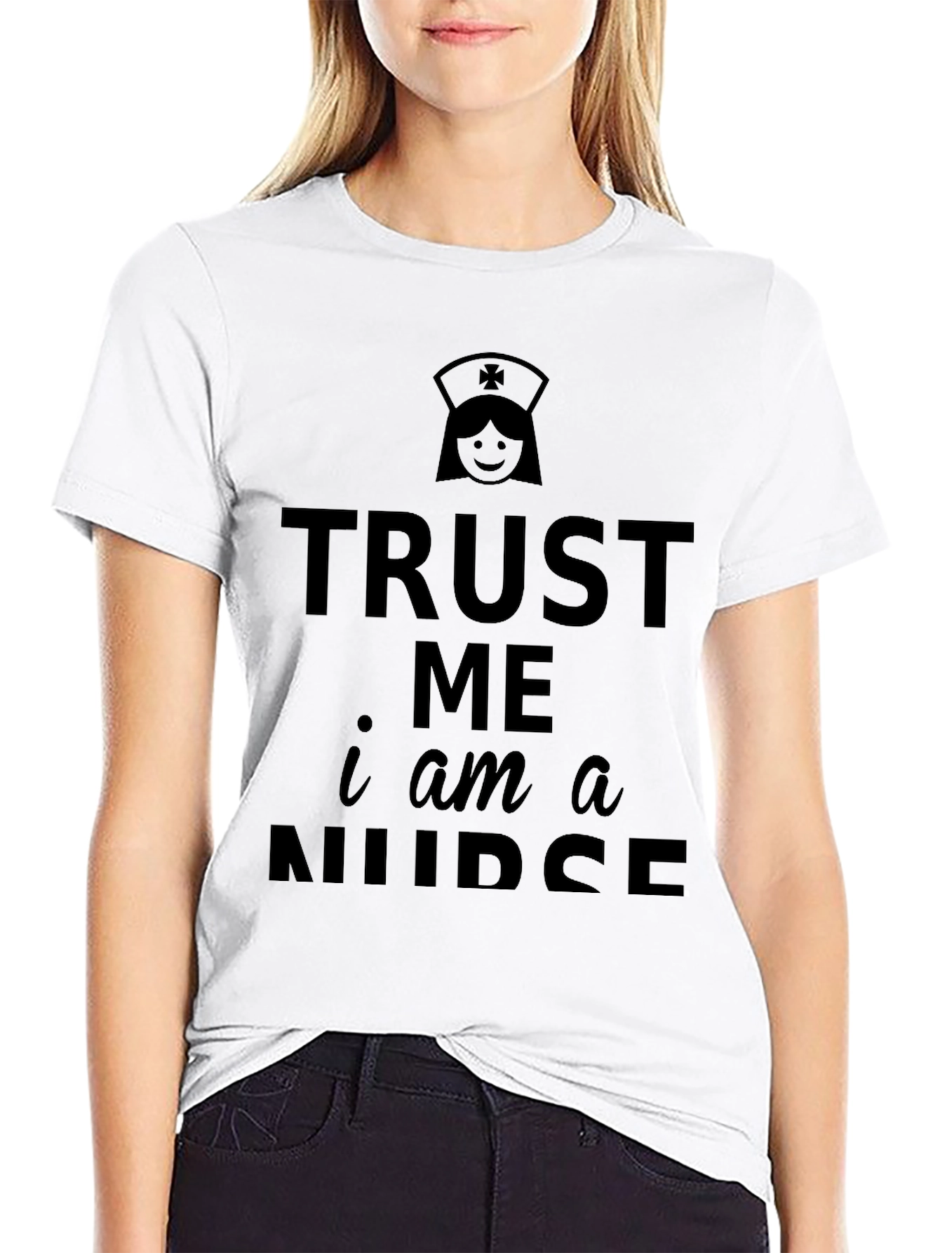 Trust Me Im a Nurse T-Shirt - Black