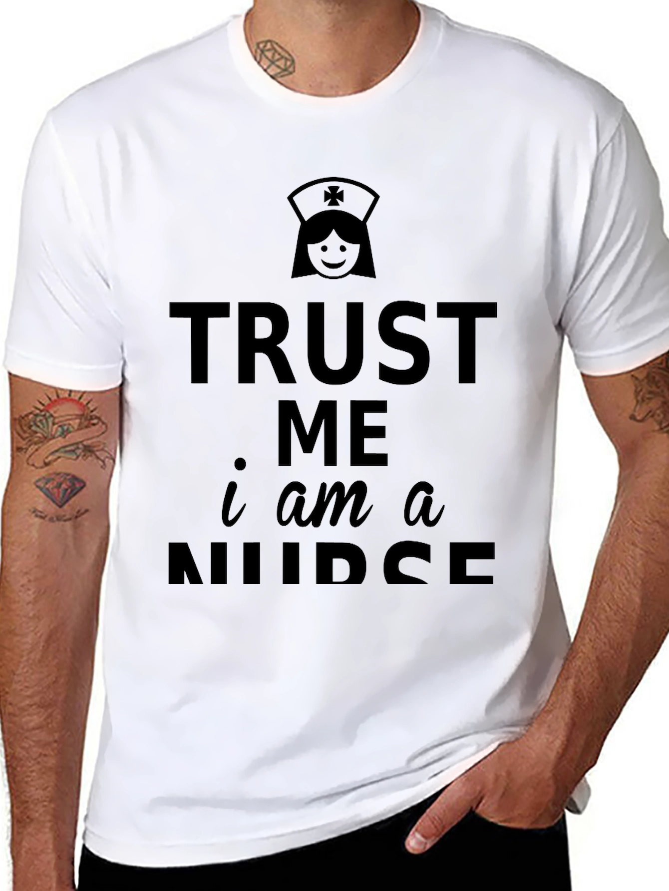 Trust Me Im a Nurse T-Shirt - Black