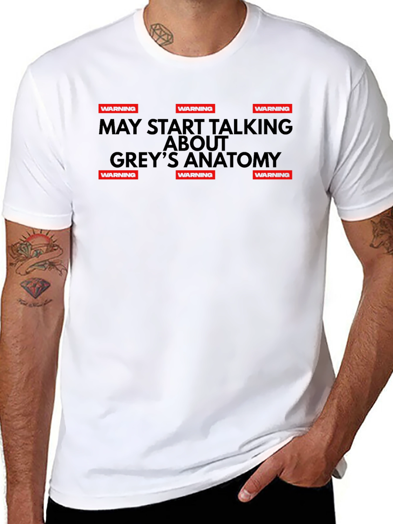 Warning May Start Talking Greys Anatomy T-Shirt