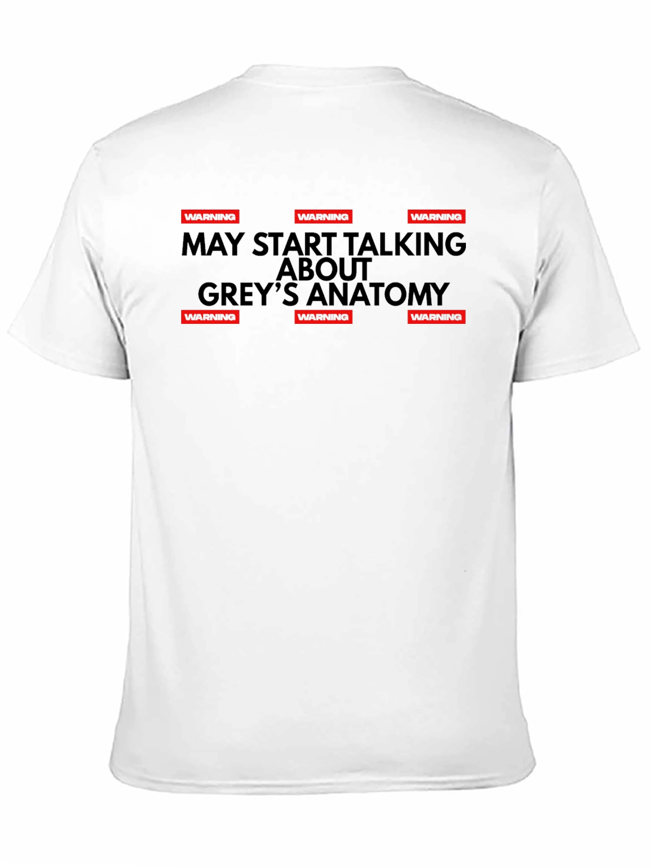 Warning May Start Talking Greys Anatomy T-Shirt