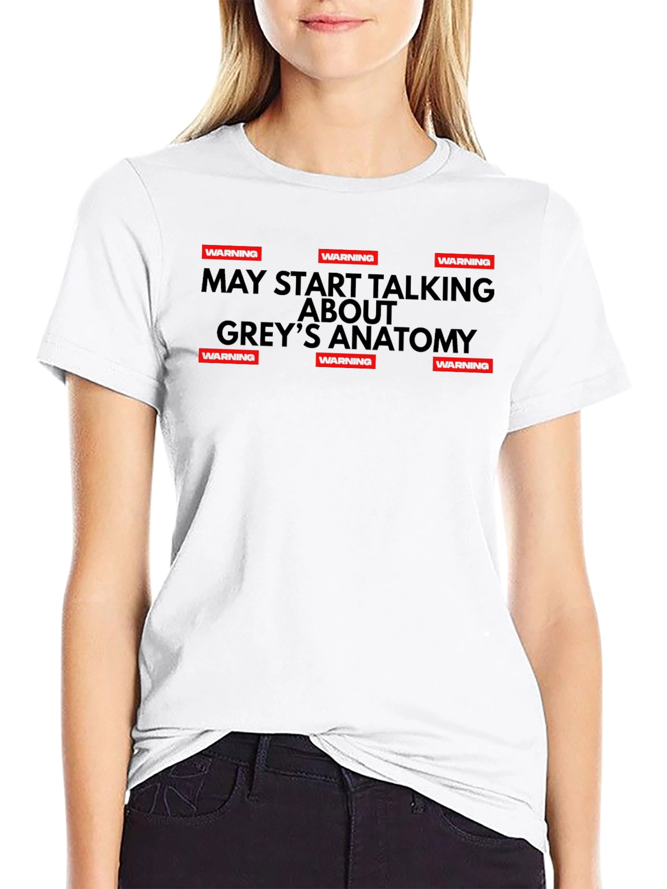 Warning May Start Talking Greys Anatomy T-Shirt