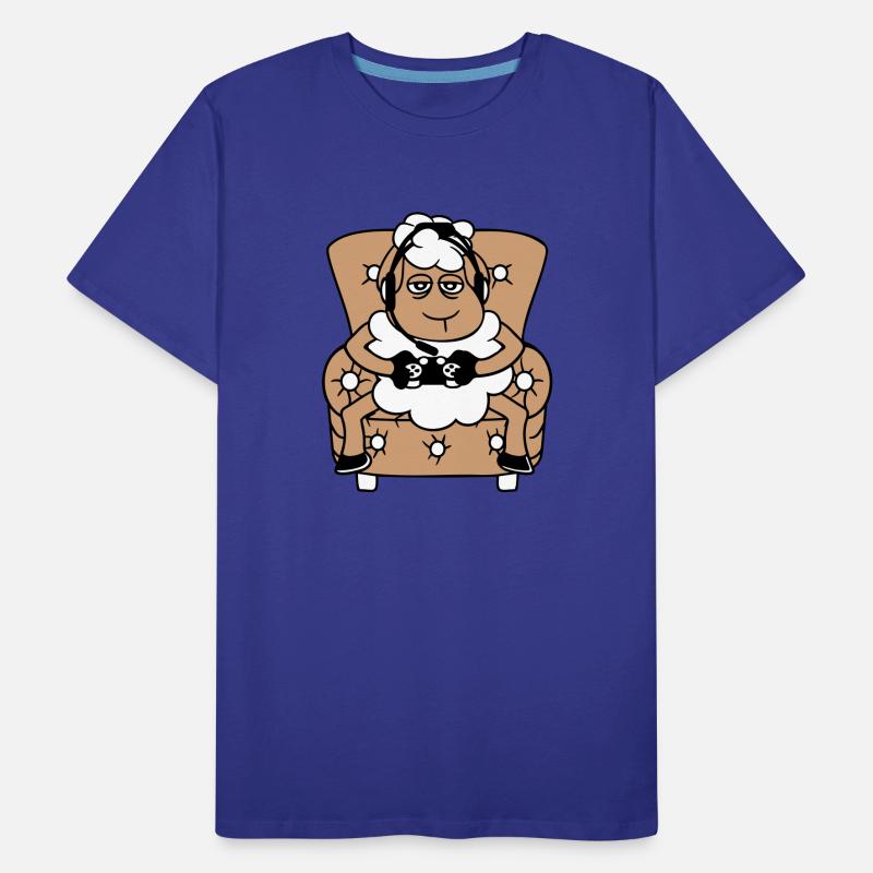 Sheep Gamer Armchair Controller Video Game Nerd Co