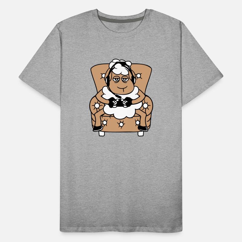 Sheep Gamer Armchair Controller Video Game Nerd Co