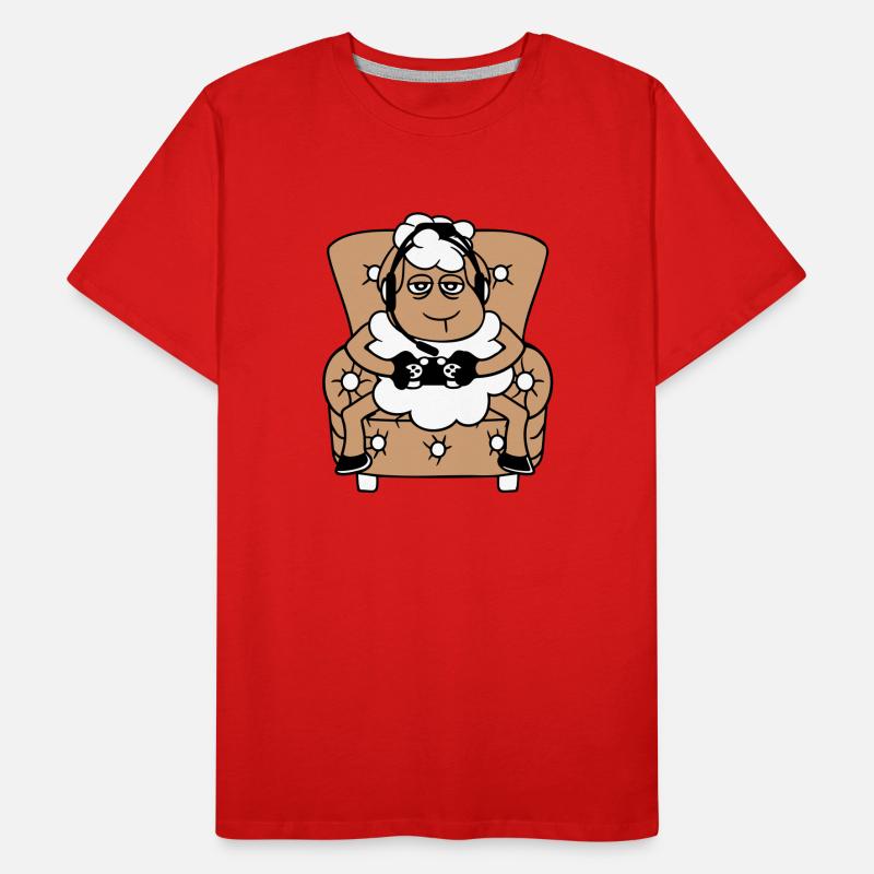 Sheep Gamer Armchair Controller Video Game Nerd Co