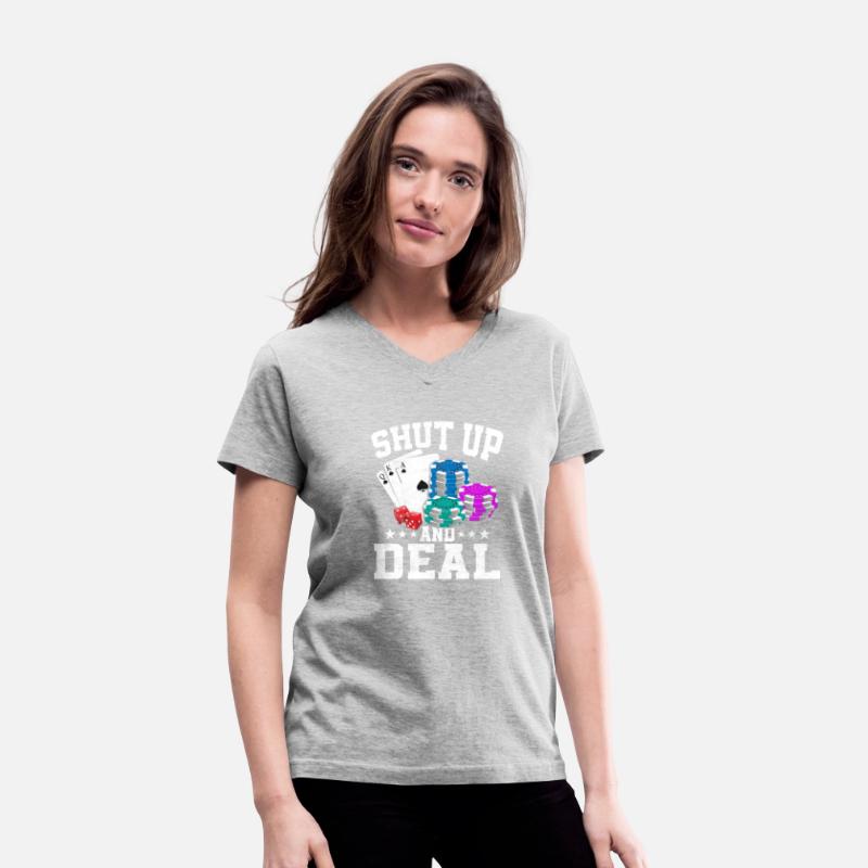 Shut Up And Deal Gambling Poker Player