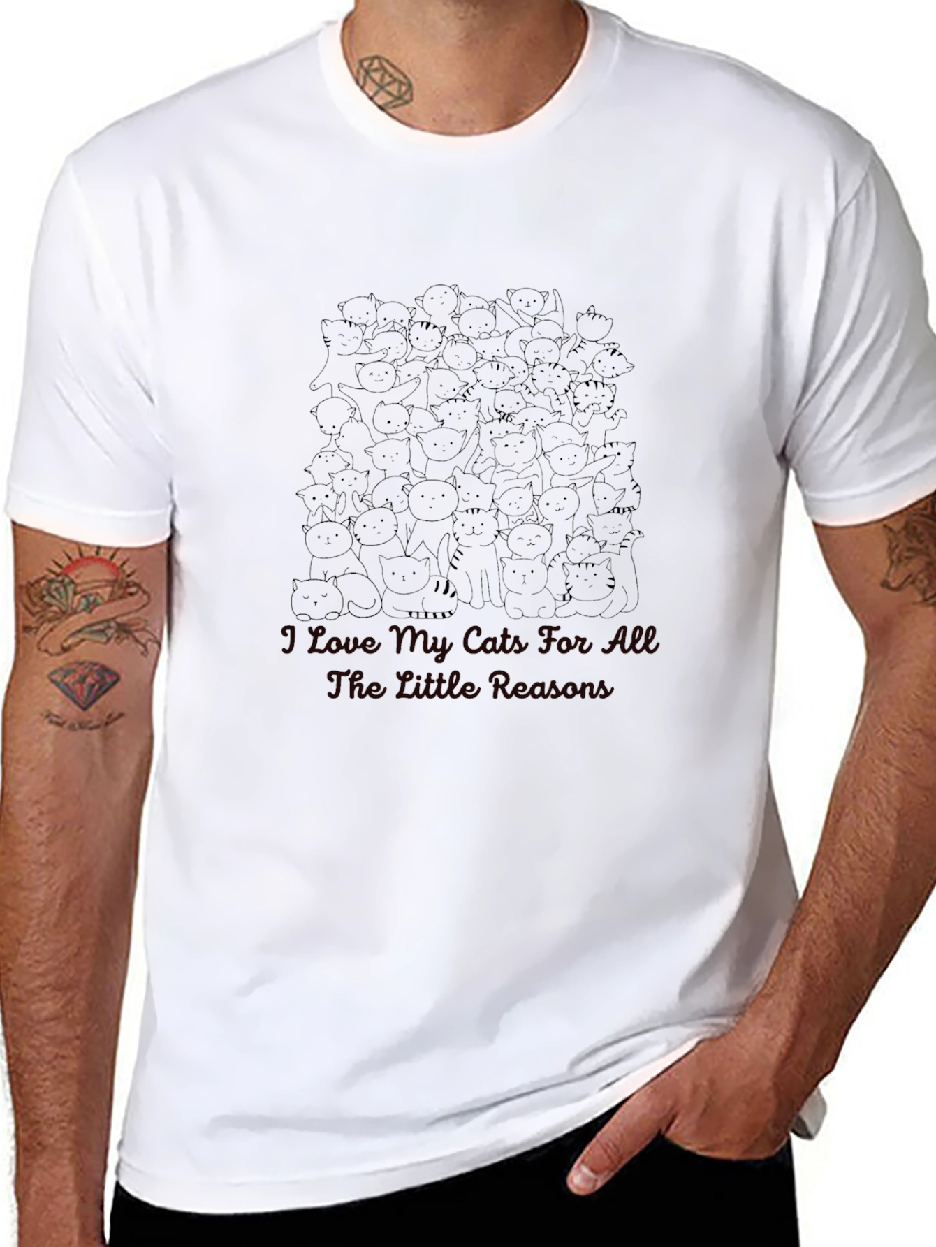 Cat Lover T-Shirt: I Love My Cats
