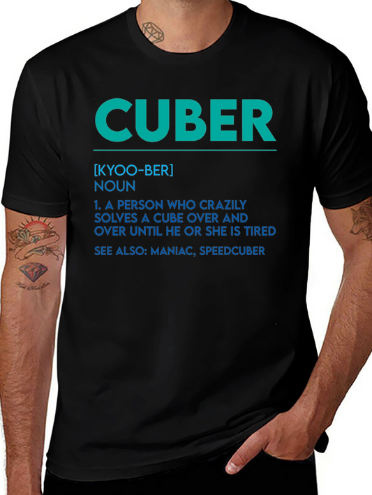 Cuber Definition Graphic Tee - Solve Til You Drop!