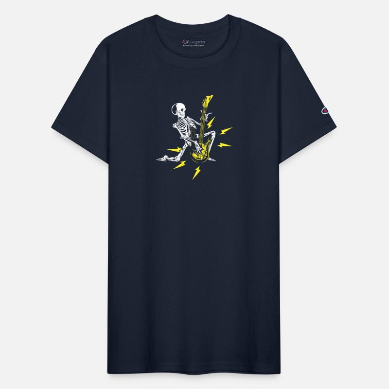 Skeleton with guitar