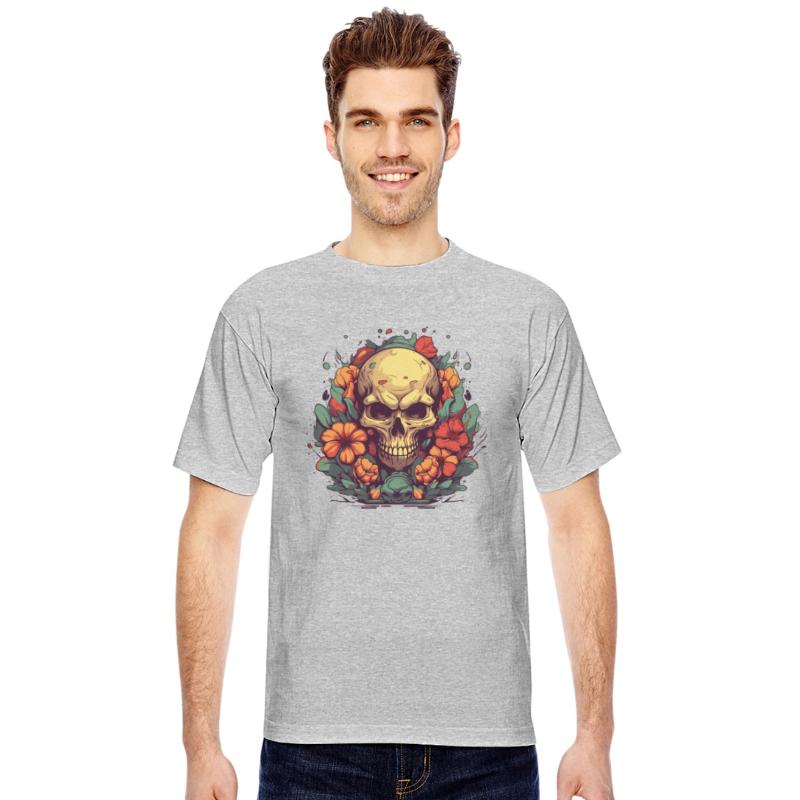 Skull and Flowers Artwork