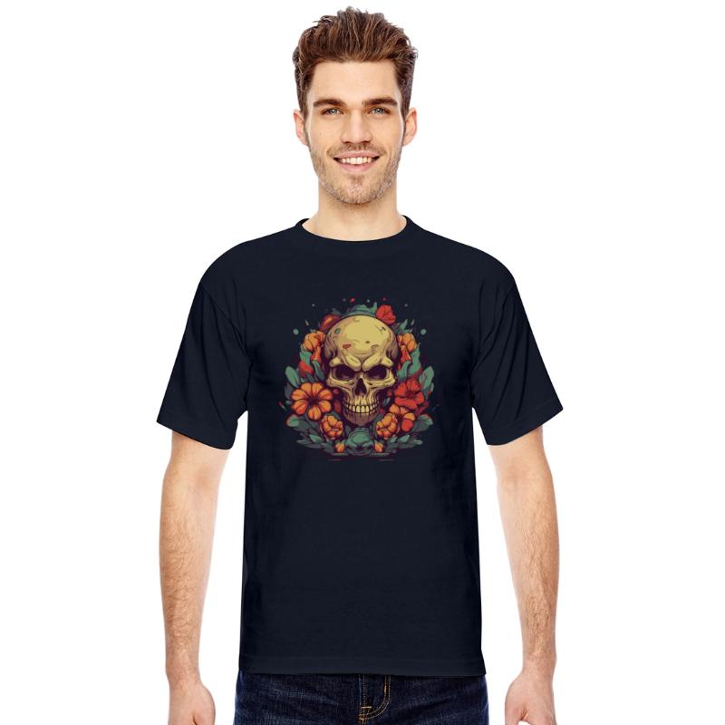 Skull and Flowers Artwork