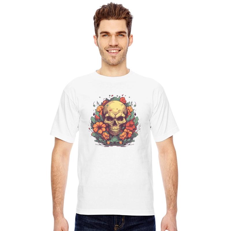 Skull and Flowers Artwork