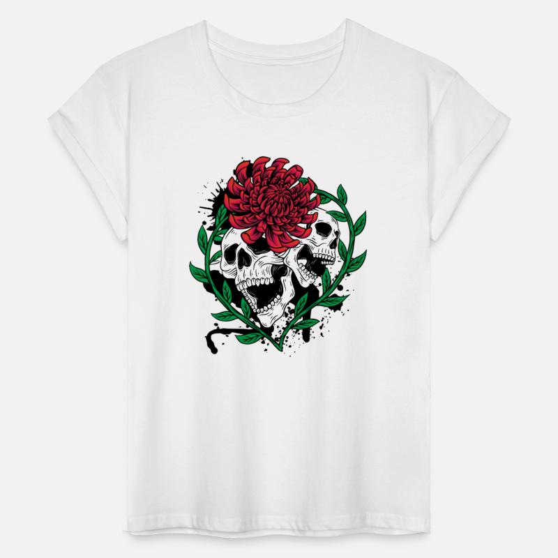 Skull Head and Scarf Gothic Bones Aesthetic Dark