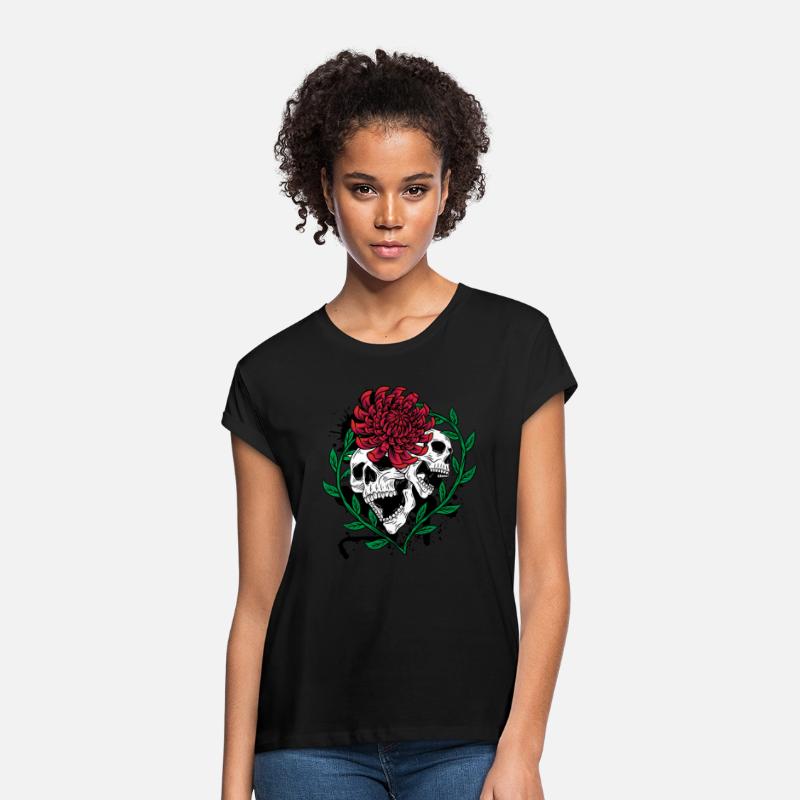 Skull Head and Scarf Gothic Bones Aesthetic Dark