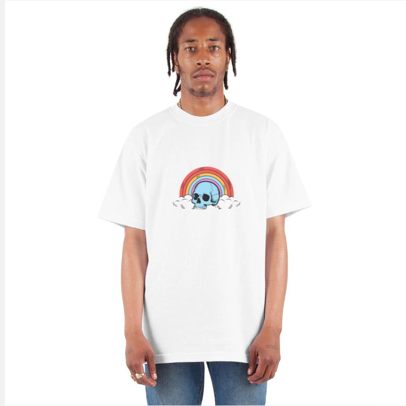 Skull Rainbow Dark Humor Design