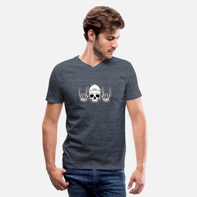 Skull Rock On Skeleton Hands Art