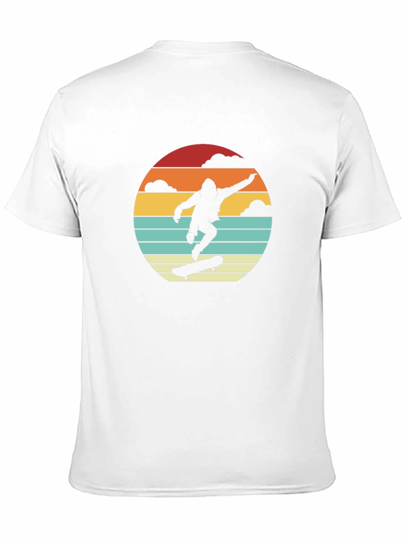Skateboarding Silhouette Graphic Tee