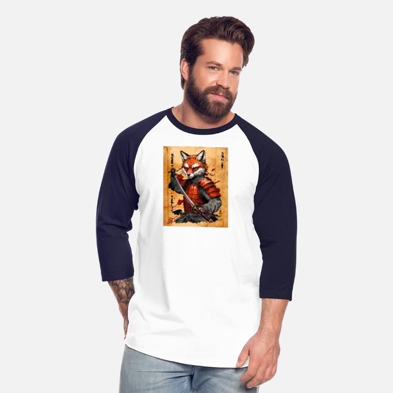 Sly Fox Samurai Warrior - Japanese Ink Style