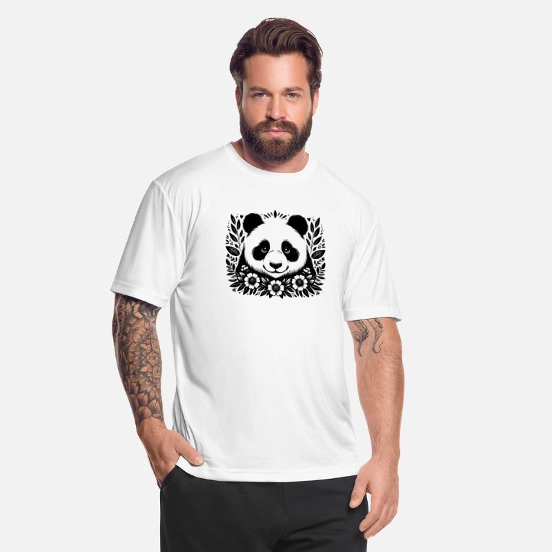 Smiling Flower Panda Magic Floral Sea Of Blossoms