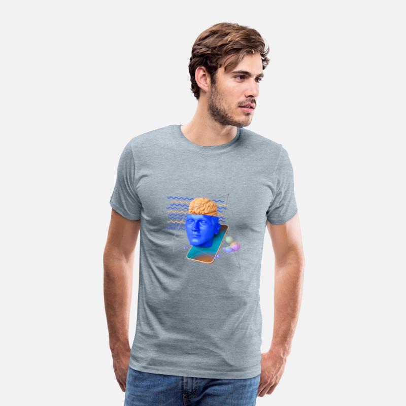 Social Media Network Abstract Human Brain Head