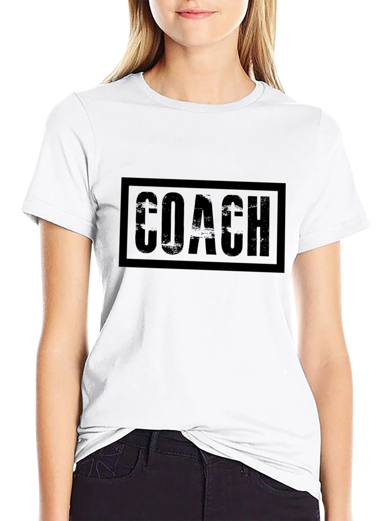 Mens Black Coach Graphic T-Shirt