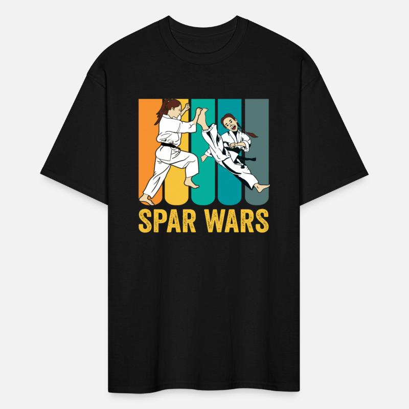 Spar Fight Training - Sparring Martial Arts girl