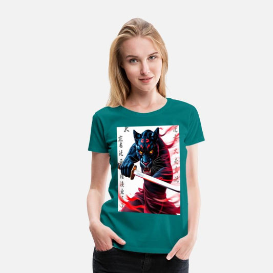 "Spirit of Bushido: The Panther Warrior with a Kat