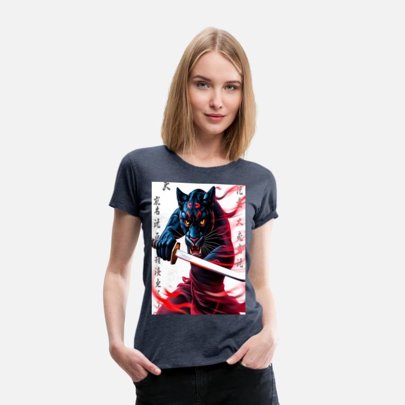 "Spirit of Bushido: The Panther Warrior with a Kat