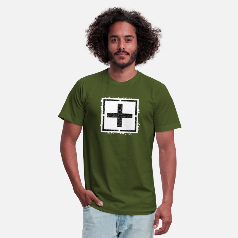 Sponge stencil Cross inside square