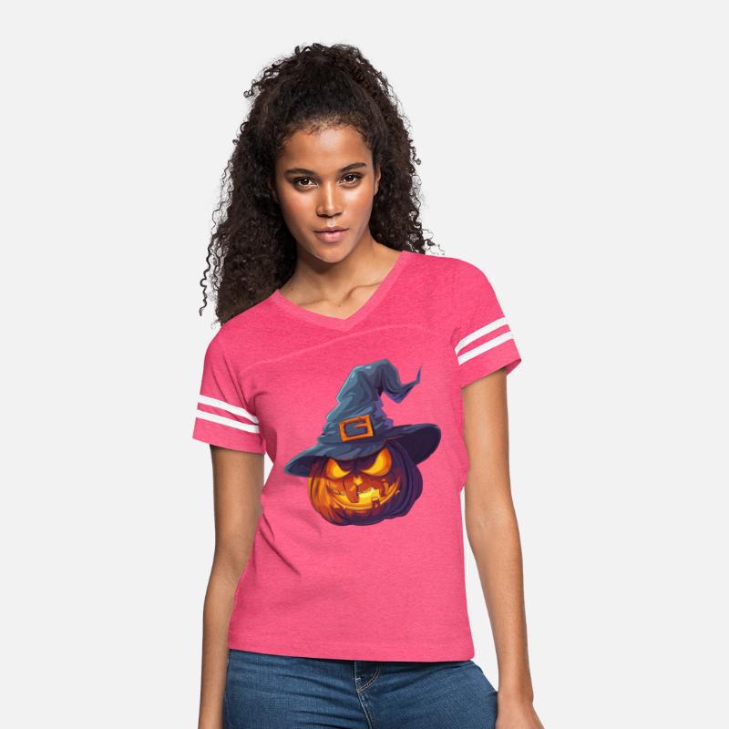 Spooky Jack-o'-Lantern Adorned with a Witch's Hat
