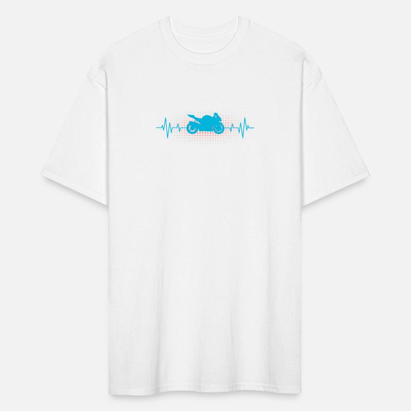 Sports Motorcycle Heartbeat Ekg Biker