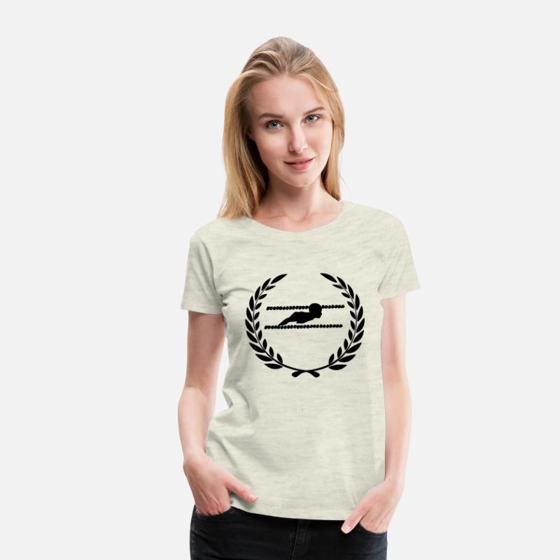 Sports prize laurel wreath swimming