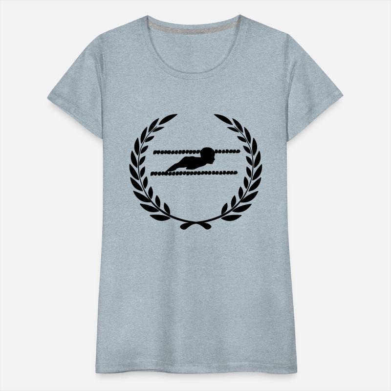 Sports prize laurel wreath swimming