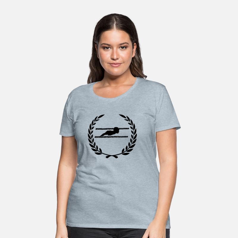 Sports prize laurel wreath swimming