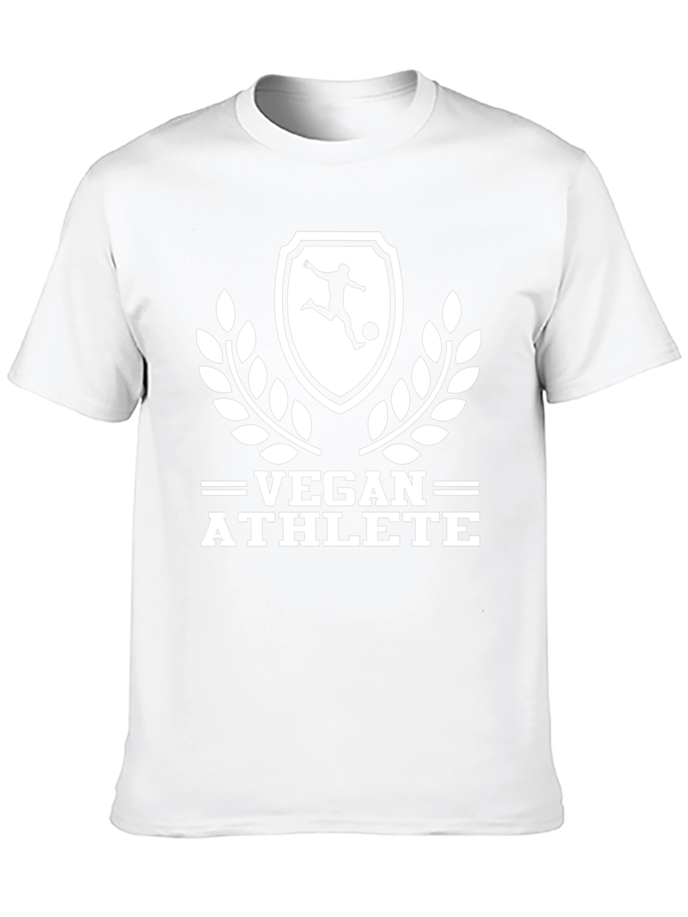 Vegan Athlete Graphic Tee - Black Cotton Shirt