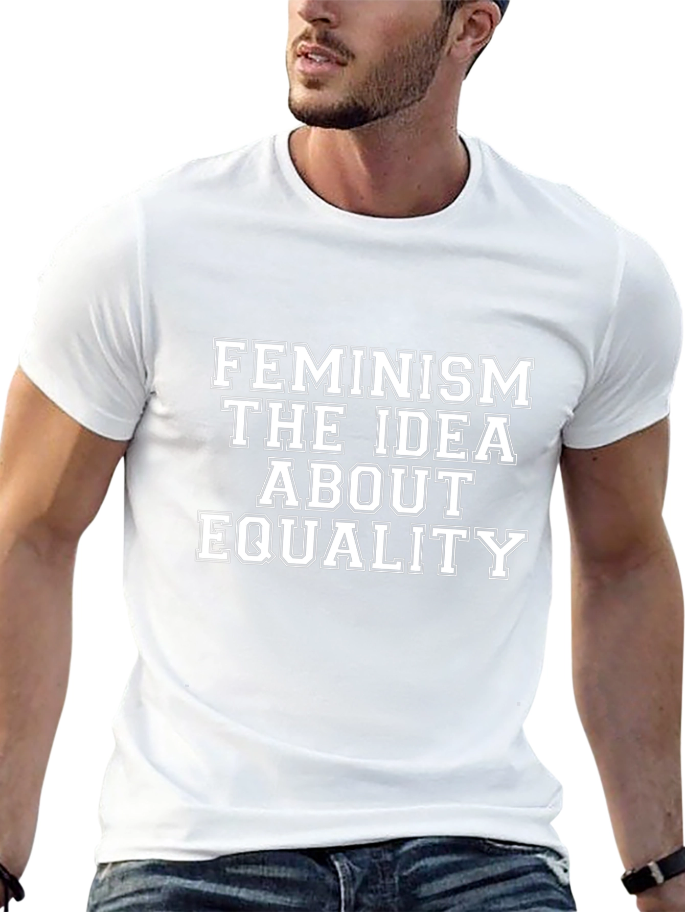 Feminism Equality Graphic T-Shirt - Black