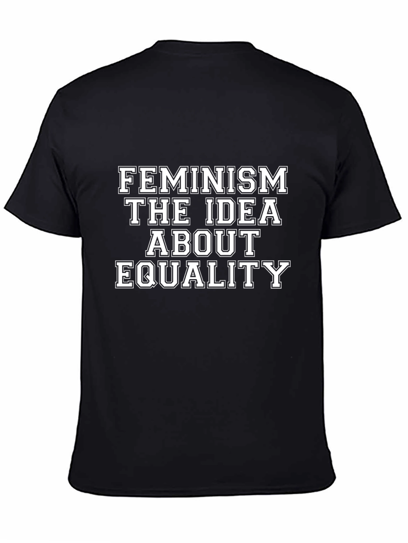 Feminism Equality Graphic T-Shirt - Black