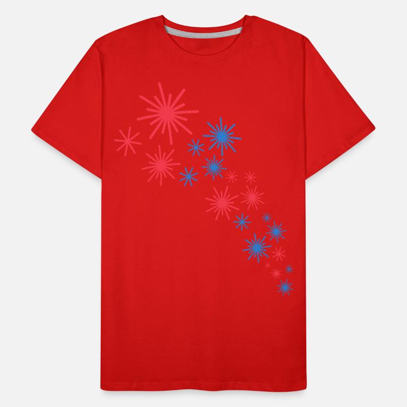 Starry Sky In Blue And Red