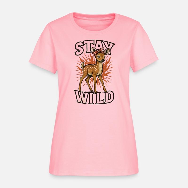 Stay Wild Fawn – Retro Rebel Deer with Attitude