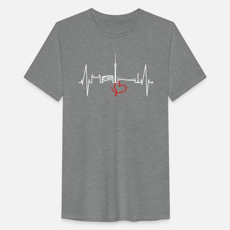 Stuttgart Skyline Heartbeat Germany Fan Heart Love