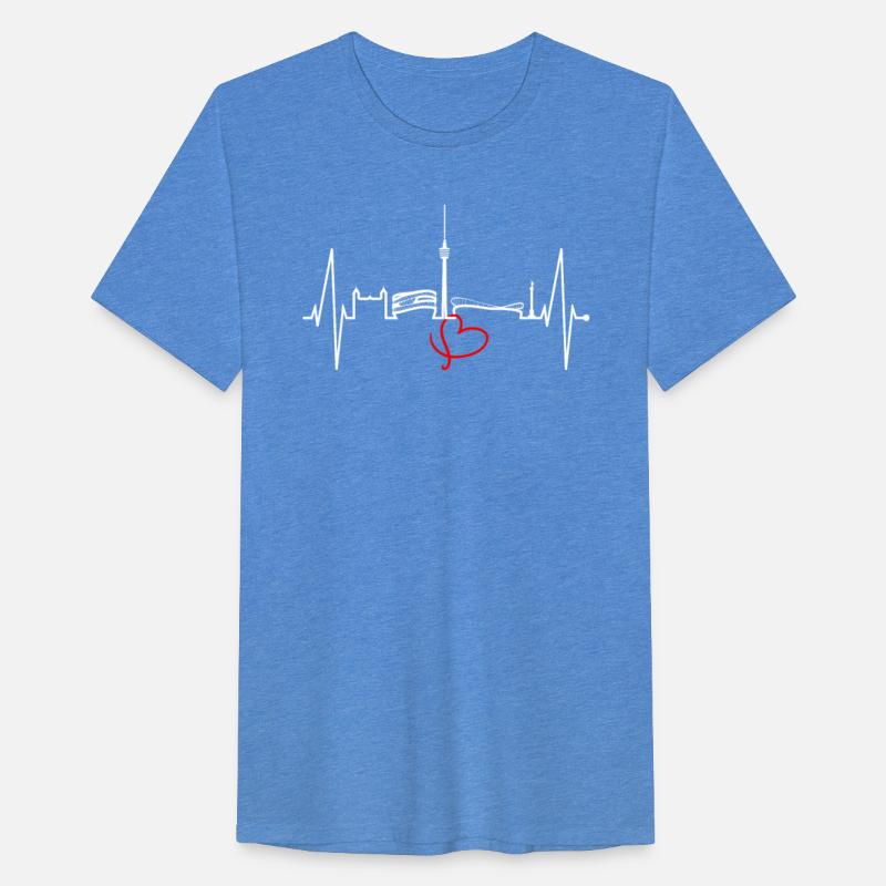 Stuttgart Skyline Heartbeat Germany Fan Heart Love