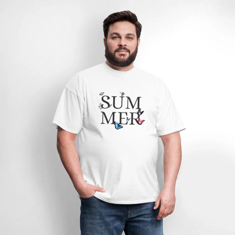 summer and butterfly colorful t-shirt