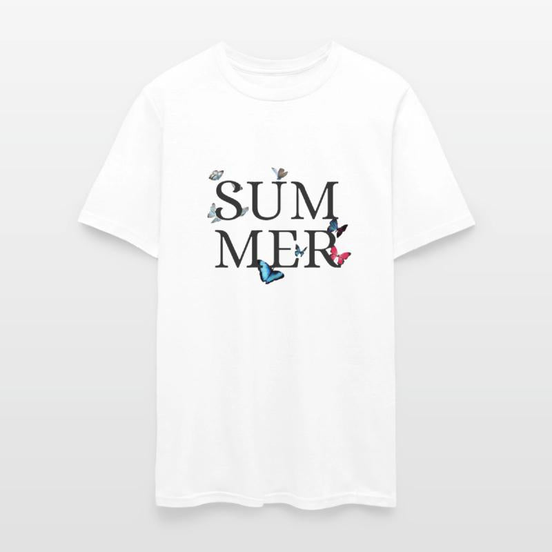 summer and butterfly colorful t-shirt