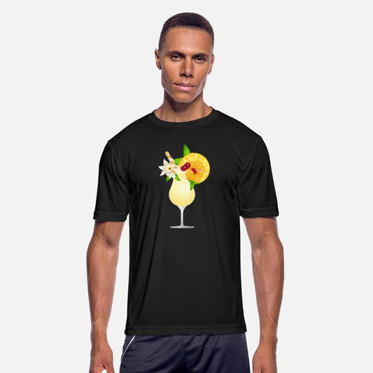 Summery cocktail decorated with fruit
