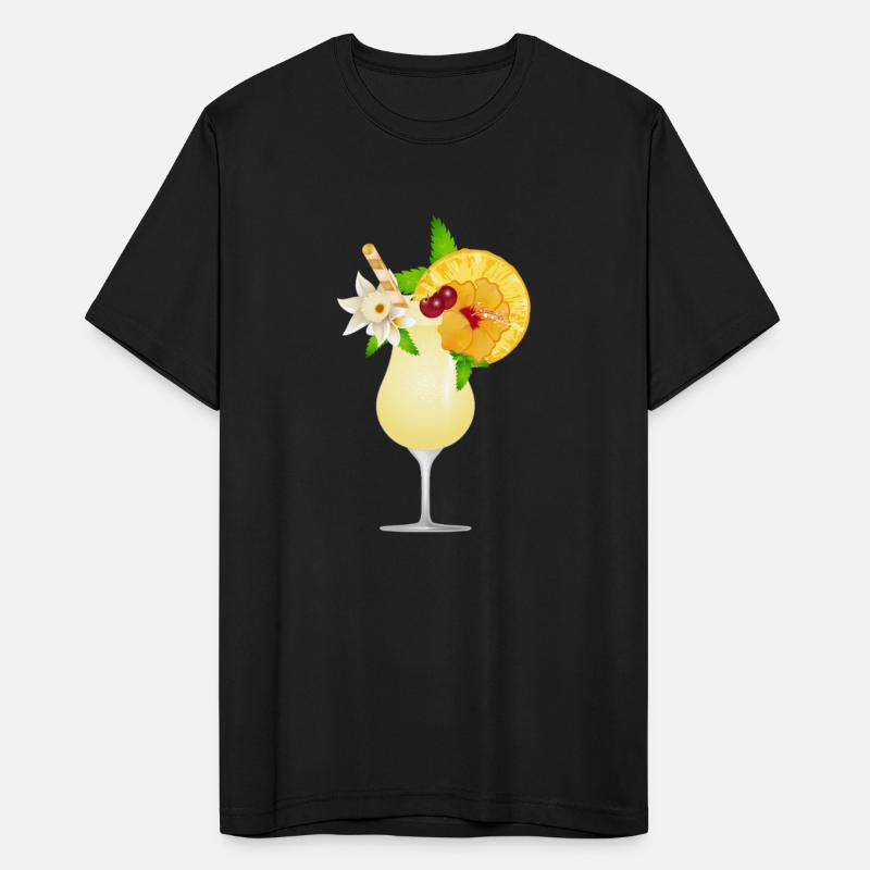 Summery cocktail decorated with fruit