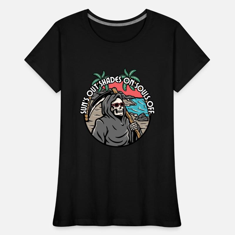 Sun Out Shade On Soul Off Funny Grim Reaper Summer