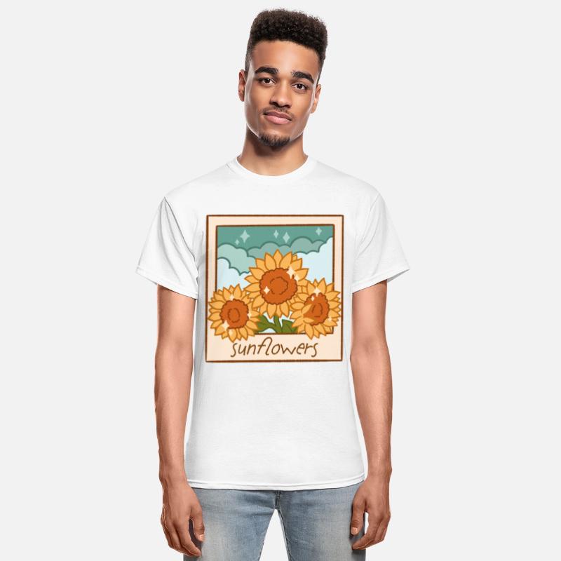 Sunflowers – Retro Polaroid Garden Art